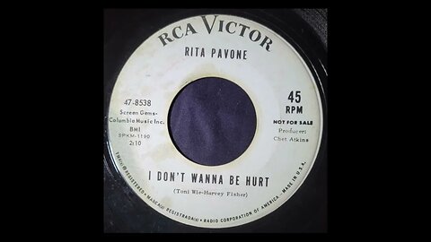 Rita Pavone - I Don't Wanna Be Hurt