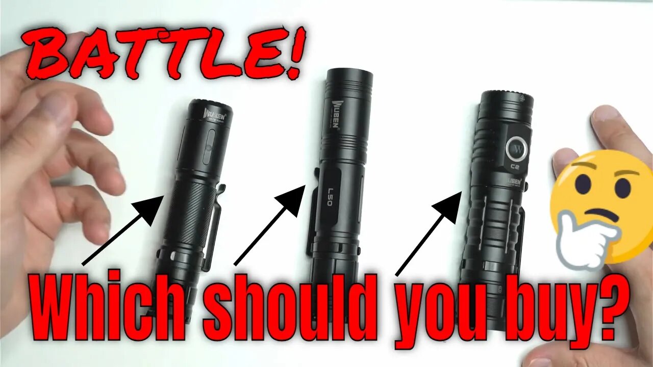 Flashlight Comparison Review: Wuben C2 vs Wuben C3 vs Wuben L50 | Which Should YOU Get?