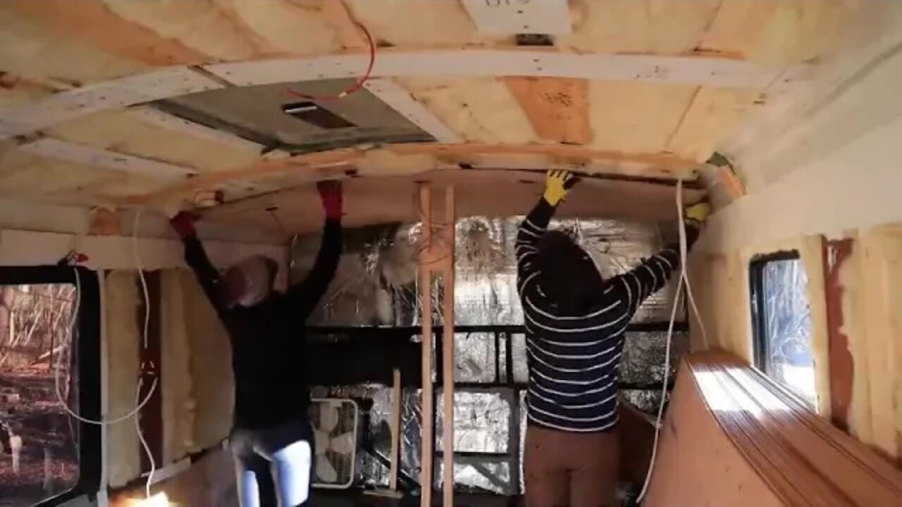 11 BEAUTIFUL TINY HOME Bus Conversion TIME LAPSE Start to Finish