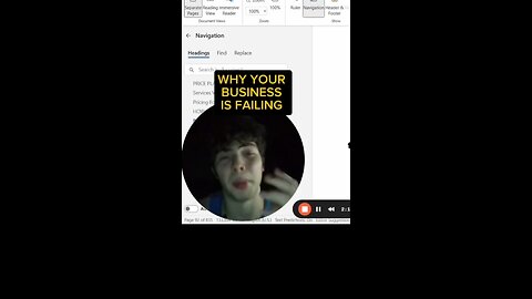 WHY YOUR BUSINESS IS FAILING