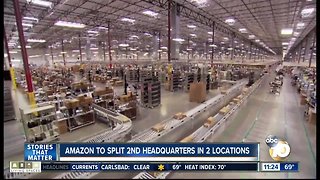 Amazon to split headquarters