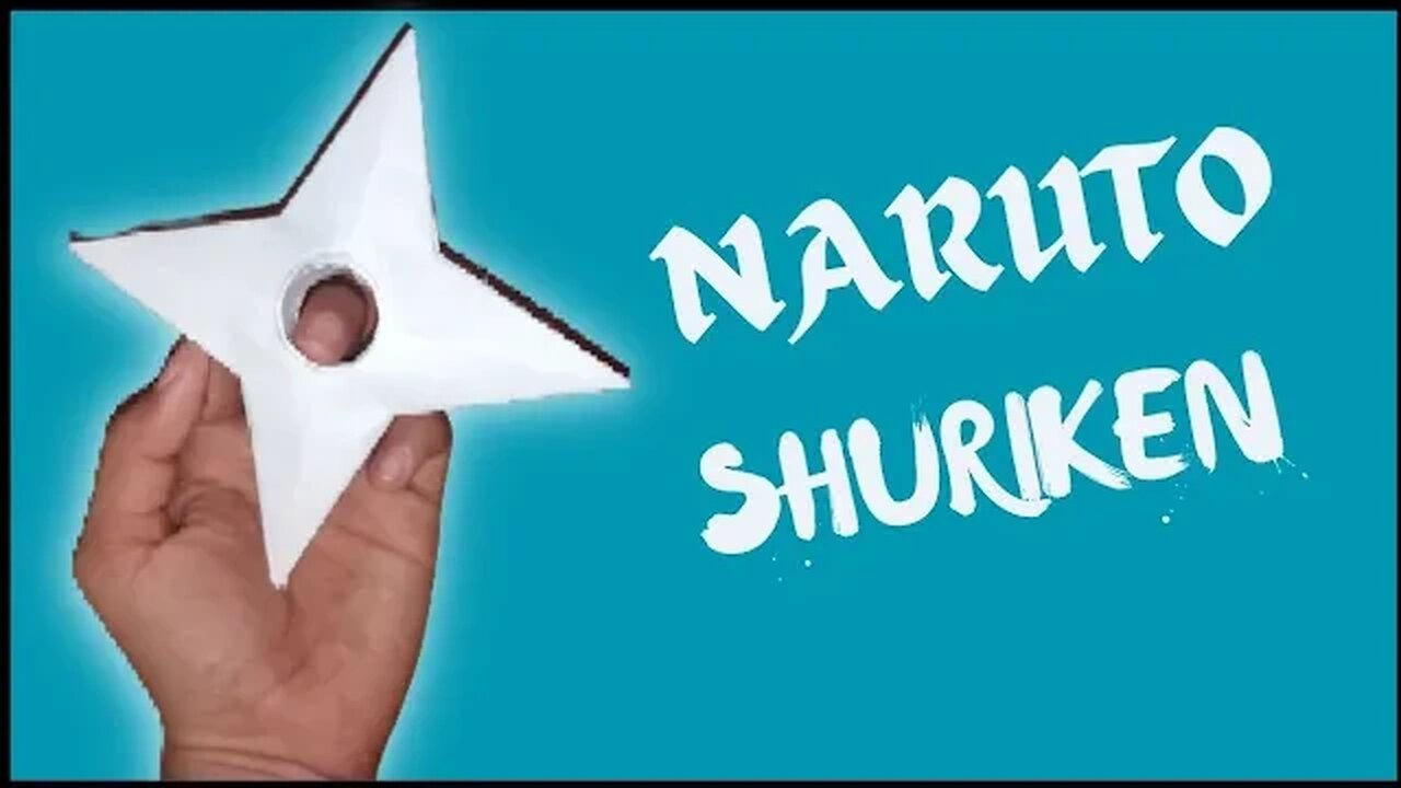 MAKING NARUTO SHURIKEN FROM PAPER - ( how to make a paper ninja star )