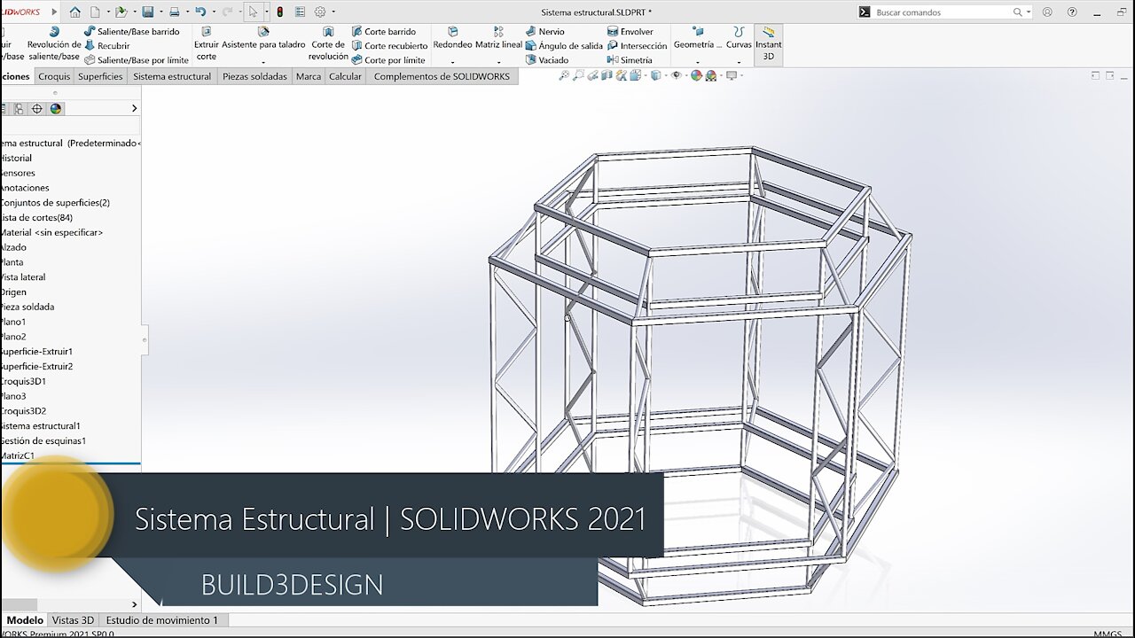 Structure system Solidworks 2021