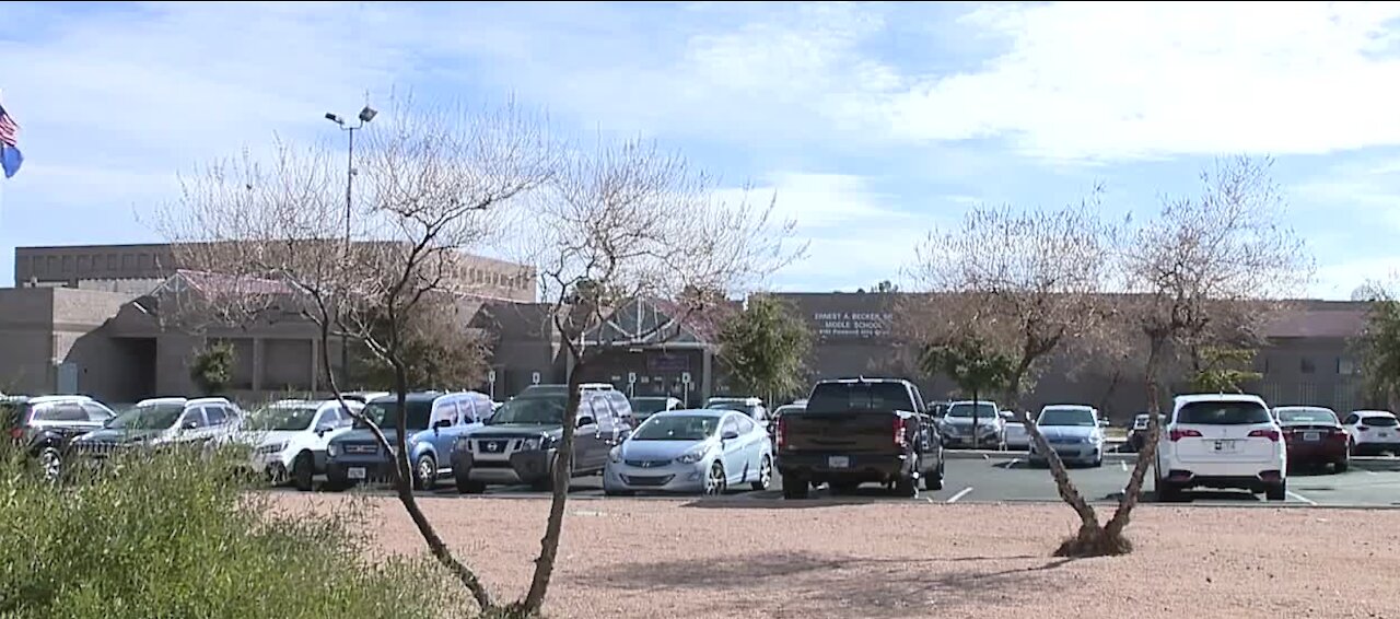 What happens if there's a COVID-19 case at Clark County School District schools?
