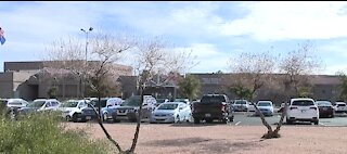What happens if there's a COVID-19 case at Clark County School District schools?