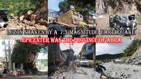 Actual Video & Photos of the 7.3 Magnitude Earthquake that Rocked Luzon Philippines Today!