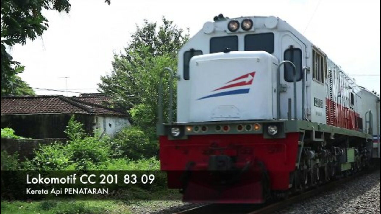 Kereta Api PENATARAN Lokomotif CC 201 83 09 JPL Ngunut Tulungagung