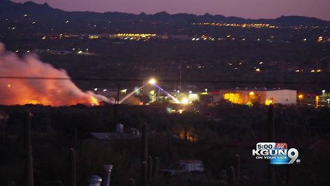 Green waste fire out near Ina and I-10