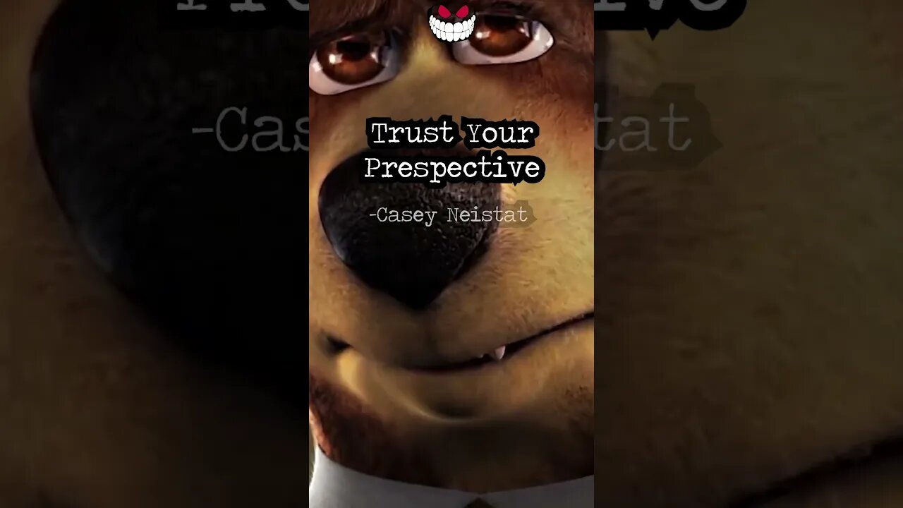 Trust Yourself Trust Your Prespective -Casey Neistat #darkhumour #cartoon #parody #yogibear