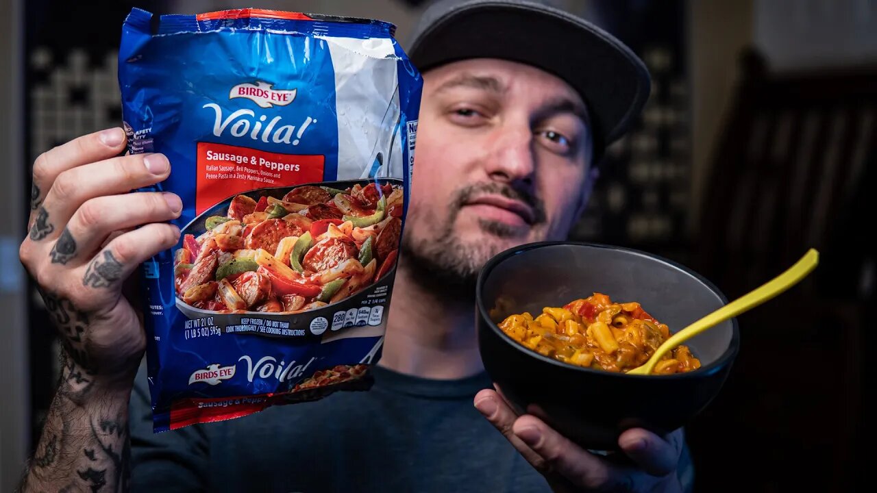 Birds Eye 'Sausage & Peppers Pasta' | ASMR (Close Whispering, Chewing Sounds)