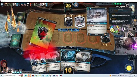 Mythgard Gameplay 1 | trying to finish out Mono BLUE BattlePass | PC too slow to multitask