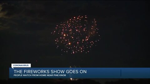 The fireworks show goes on in Independence Township despite COVID-19, just relocated to the top of Pine Knob