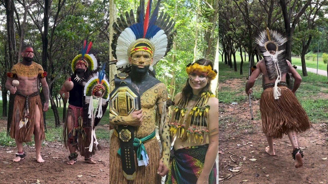 Alex Pereira Honors His Indigenous Roots During Visit to Pataxo Tribe