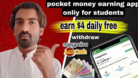 students part time earning app / earn $4 daily without investment / Withdraw easypsisa to jazzcash