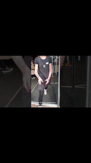 Trans Starbucks worker has a heated row with customer in Southampton#shorts #trans