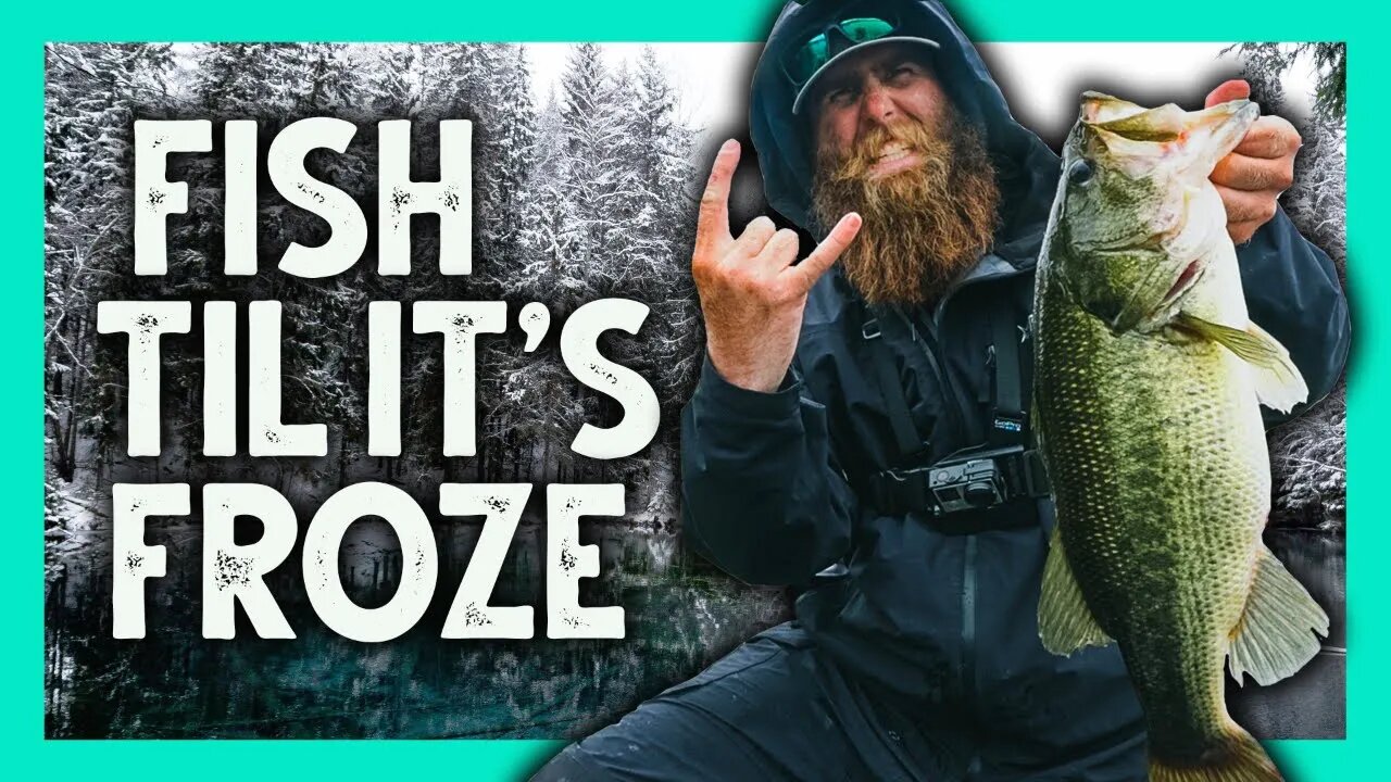 It's NEVER too COLD for Bass Fishing!