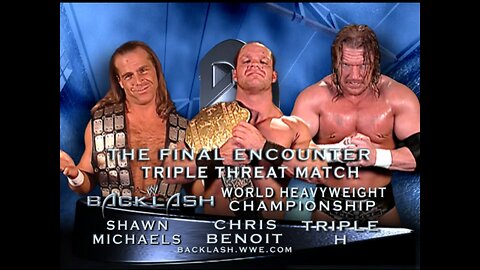 Shawn Michaels vs Chris Benoit vs Triple H - Backlash 2004 (Full Match)