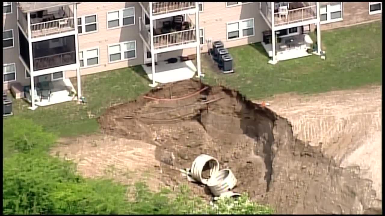 Mudslide causes evacuations in Harrison Twp