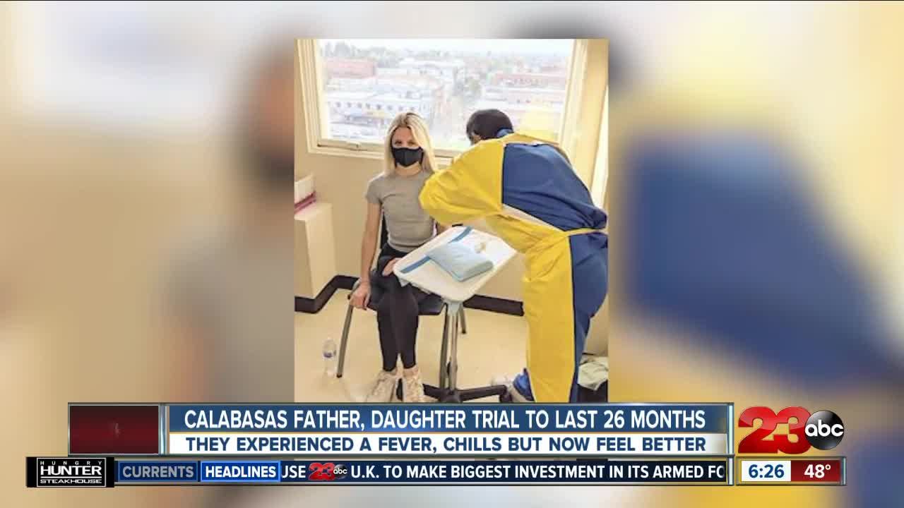 Calabasas father, daughter participate in vaccine trial