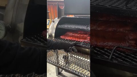 Smoked honey bbq ribs