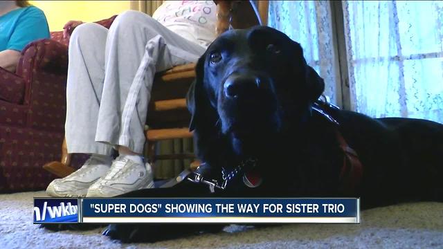 "Super Dogs" make a difference for trio of sisters