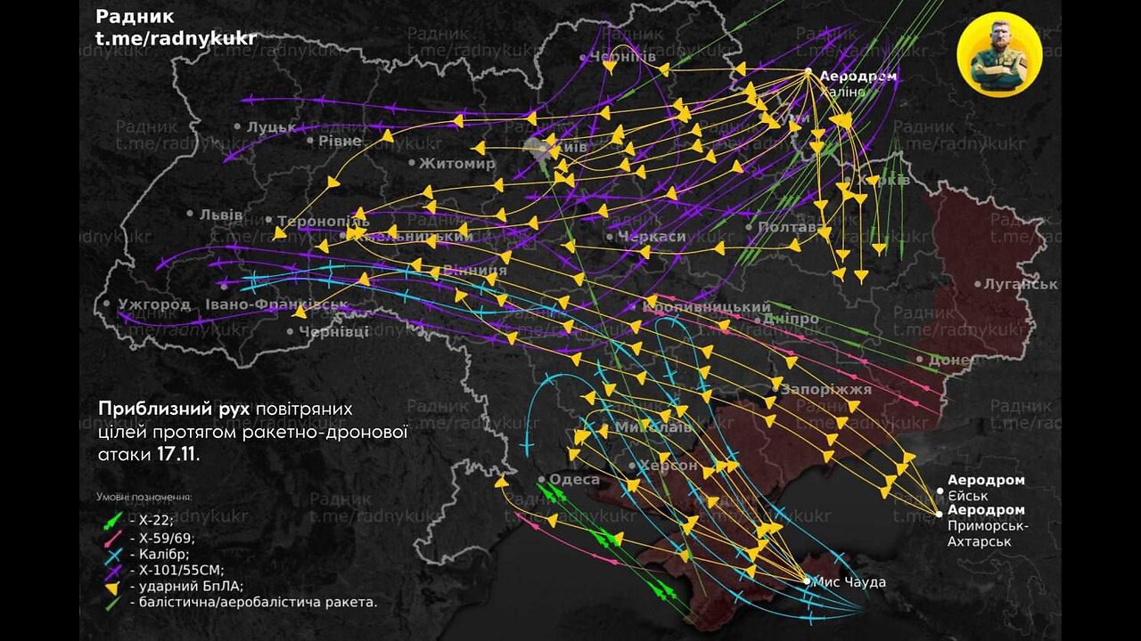 Massive strike on Ukraine´s energy infrastructure last night / this morning