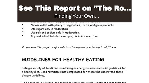 See This Report on "The Role of Exercise and Nutrition in Maintaining a Healthy Lifestyle"