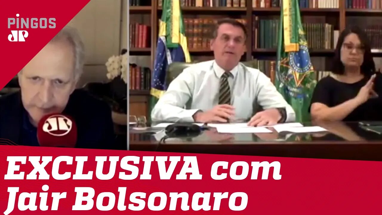 Presidente Jair Bolsonaro fala com exclusividade à Jovem Pan