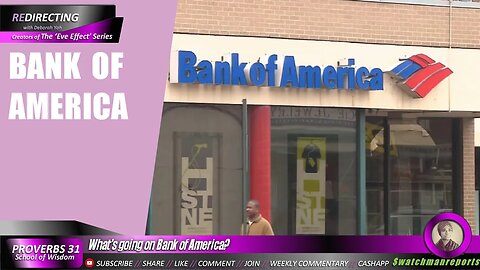 What’s going on folks money Bank of America?