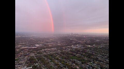 Beautiful rainbow around AirTracker 5