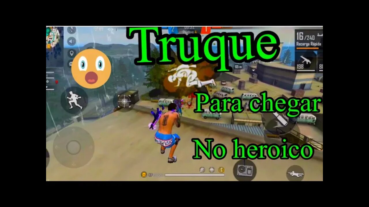 Free Fire. Técnicas para chegar no heroico. Truque para chegar no heroico