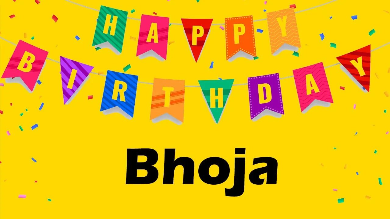 Happy Birthday to Bhoja - Birthday Wish From Birthday Bash