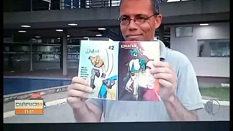 Estive no Diário TV Primeira Primeira Edição