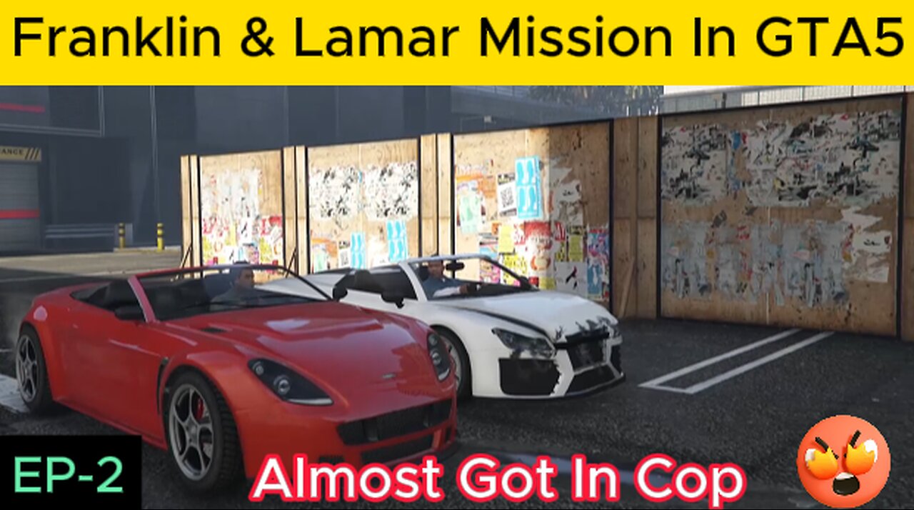 Franklin & Lamar Mission In GTA5 *Gone Worng* ||KrowXgaming|| #gta5 #viral #gta5mods