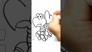 How to Draw and Paint the Paratroopa from Super Mario