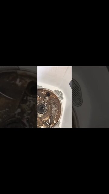 🤮 🥵You will be shocked to see how dirty the washing machine can be from inside