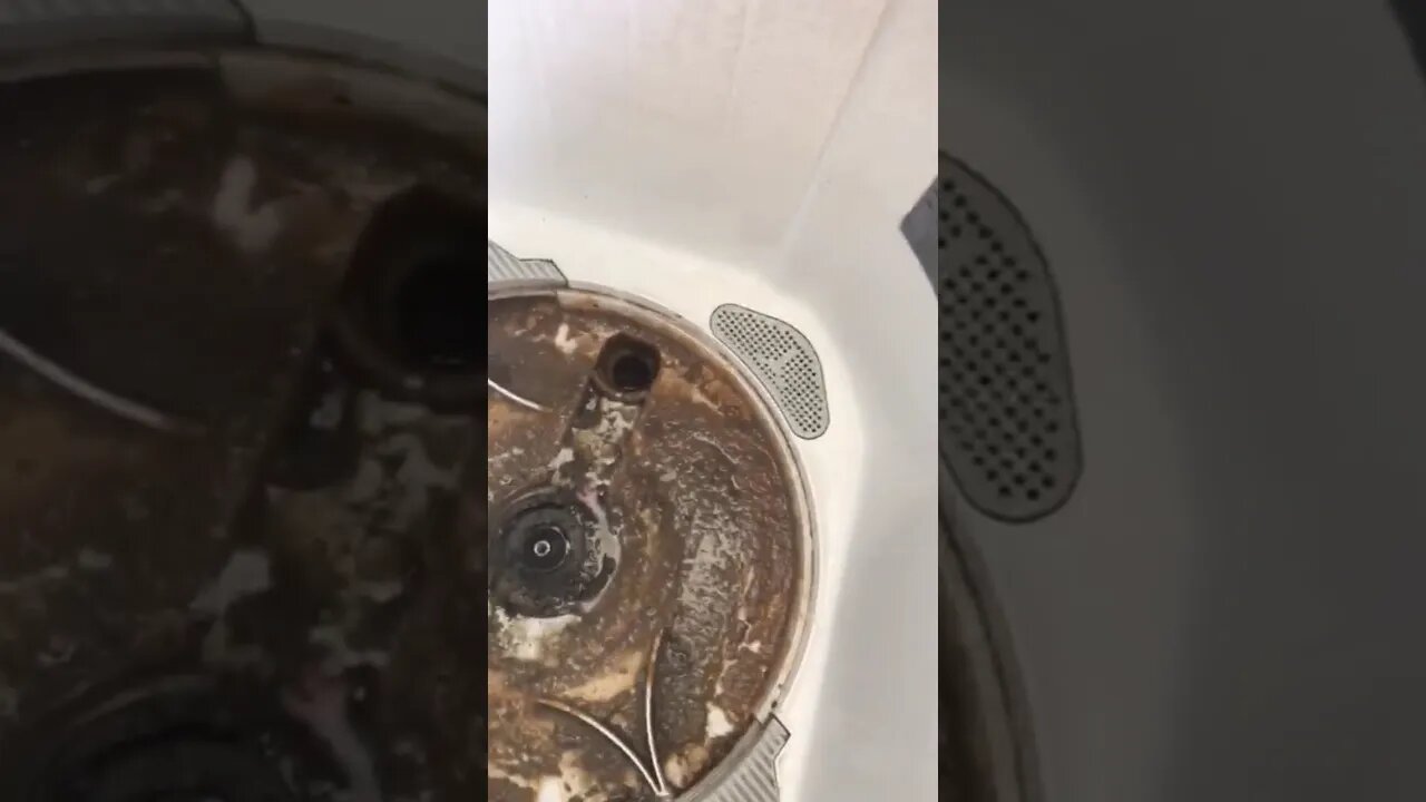 🤮 🥵You will be shocked to see how dirty the washing machine can be from inside