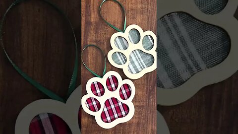 Easy Pawprint Ornaments