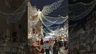 Christmas Lighting Oxford Street London 2022 #shorts #reels #bharatsamgi