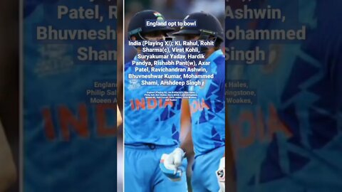 India vs England, 2nd Semi-Final.........England opt to bowl