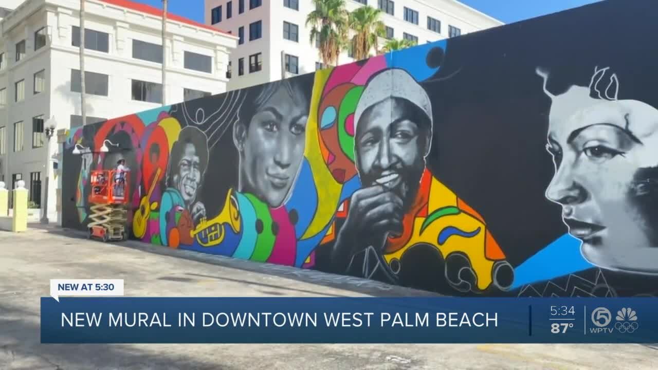 New West Palm Beach mural shines light on music, social justice