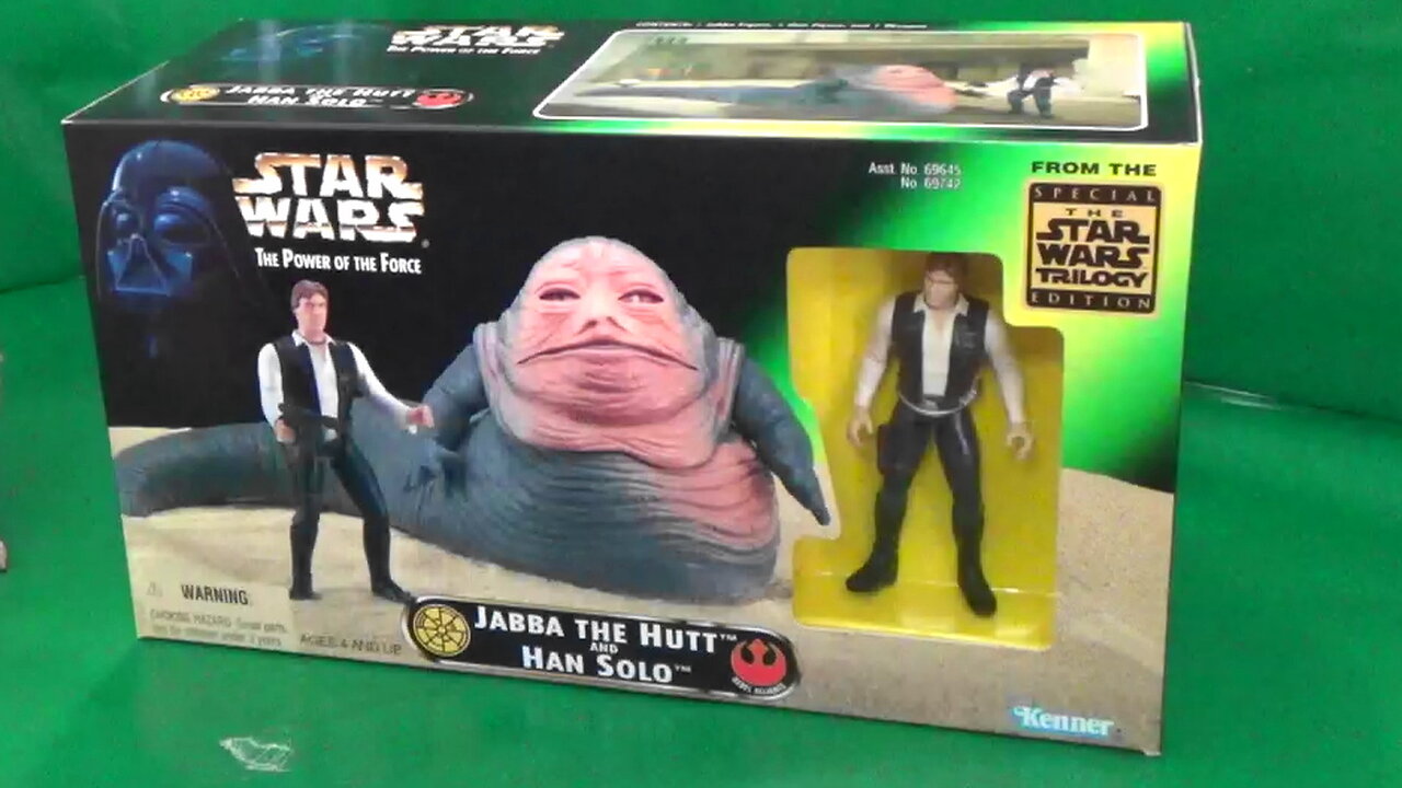 Han Solo and Jabba Star Wars Action Figures