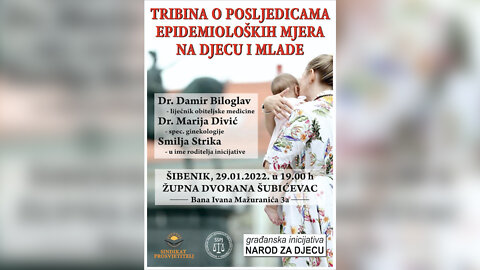 Posljedice epidemioloških mjera na djecu - Tribina u Šibeniku 29.01.2022.