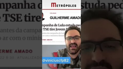 ABSURDO! Campanha de Lula quer tirar a Jovem Pan do ar. PARTE 1