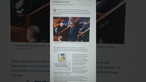 George Santos sworn in, as investigations continue. #congress #shorts #corruption