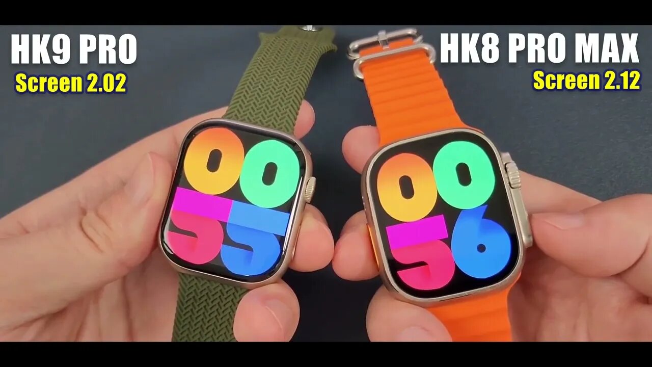 HK9 PRO VS HK8 PRO MAX Ultra Smart Watch 8