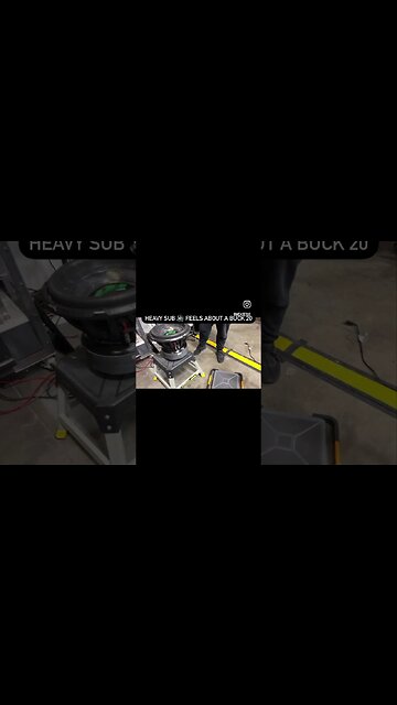 This Sub 🔊 is so heavy! Feels at least a buck-20