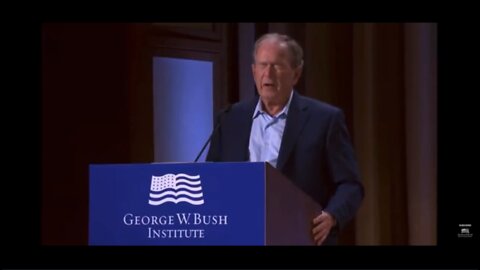 George W. Bush: "The decision of one man to launch a wholly unjustified and brutal invasion of Iraq"