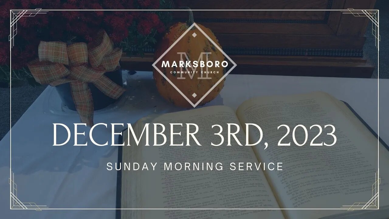 MCC December 3rd Sunday Service