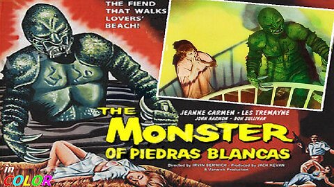 THE MONSTER OF PIEDRAS BLANCAS 1959 Cash-In of Creature From the Black Lagoon FULL MOVIE HD & W/S